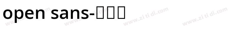 open sans字体转换